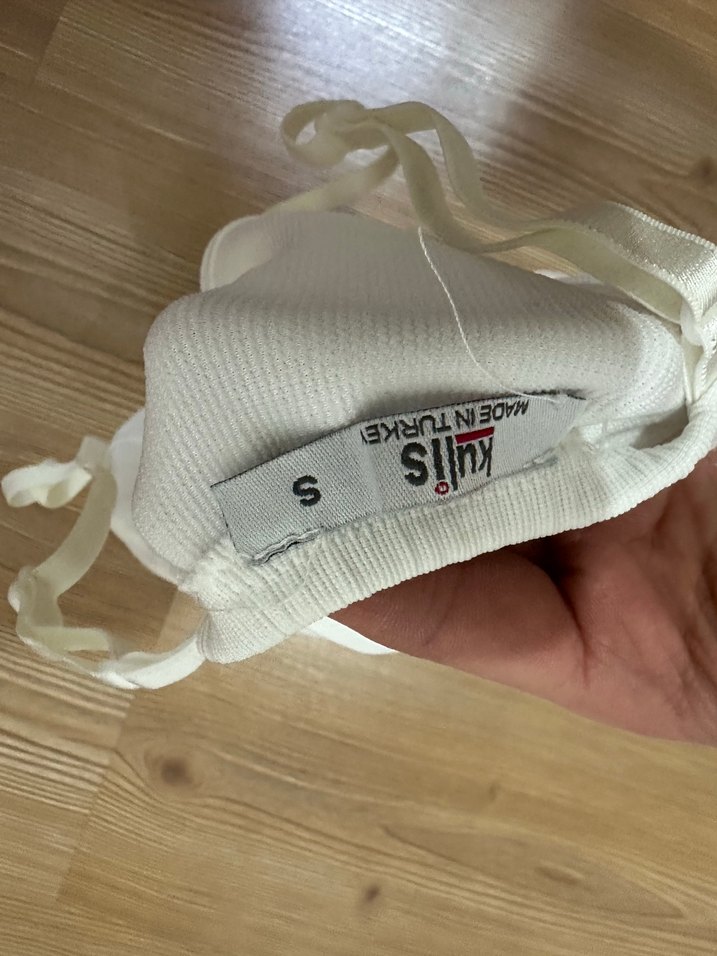 Beyaz Bantlı Mini Büstiyer - Görsel 3