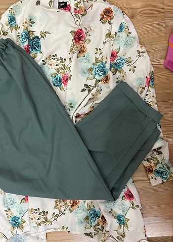 Çiçek Desenli Bohem takım - Görsel 5