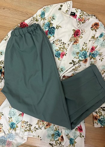 Çiçek Desenli Bohem takım - Görsel 3