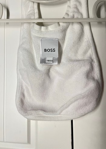 Pembe Nakışlı Bebek Önlüğü BOSS - Görsel 2