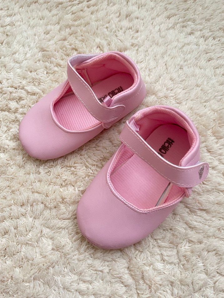 Kız Çocuk Pembe Basic Babet Ayakkabı - Görsel 2