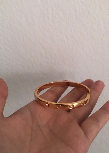 Diğer Minimalist Altın Renkli Tokalı Bilezik