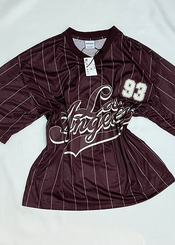 Bershka Kadın Oversize Forma -Tişört - Görsel 3