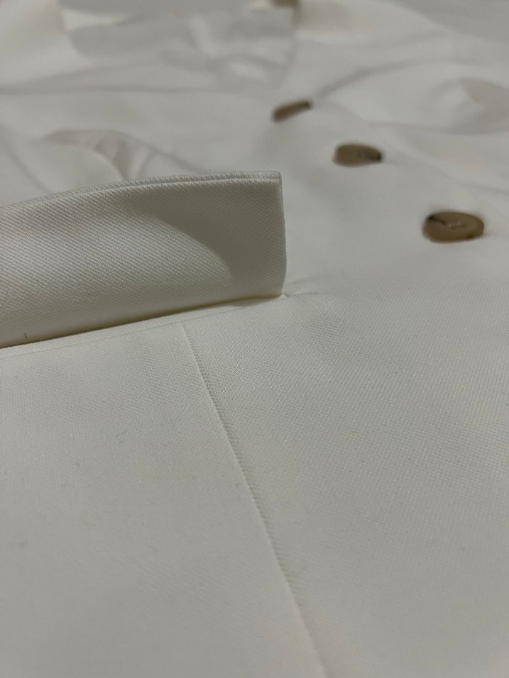 Koton Beyaz Düğmeli Klasik Kesim Kadın Yelek - Görsel 5