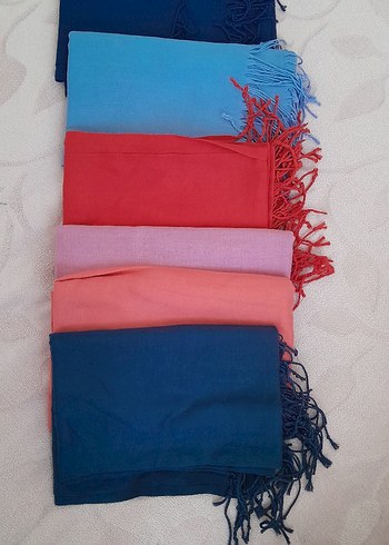 Renkli Kadın Şal, Püsküllü, Rahat