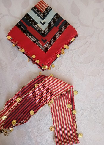 Diğer Koyu Kırmızı Vintage Kadın Etnik Şal