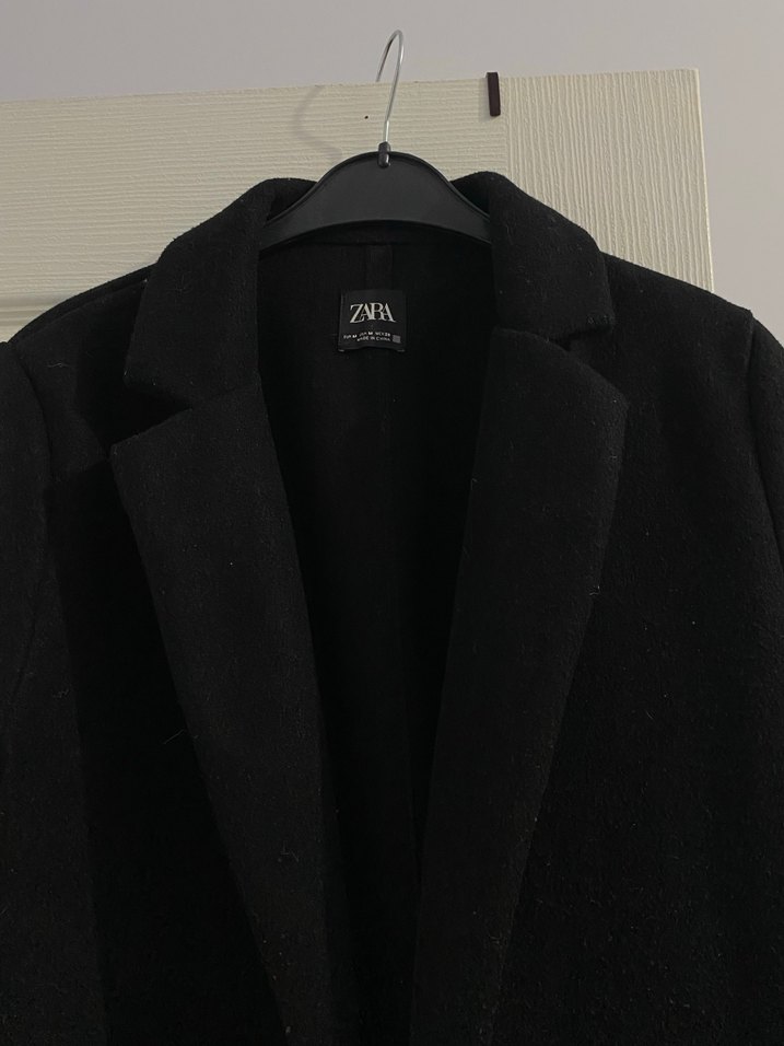 Siyah Uzun Klasik Kaban - Görsel 2