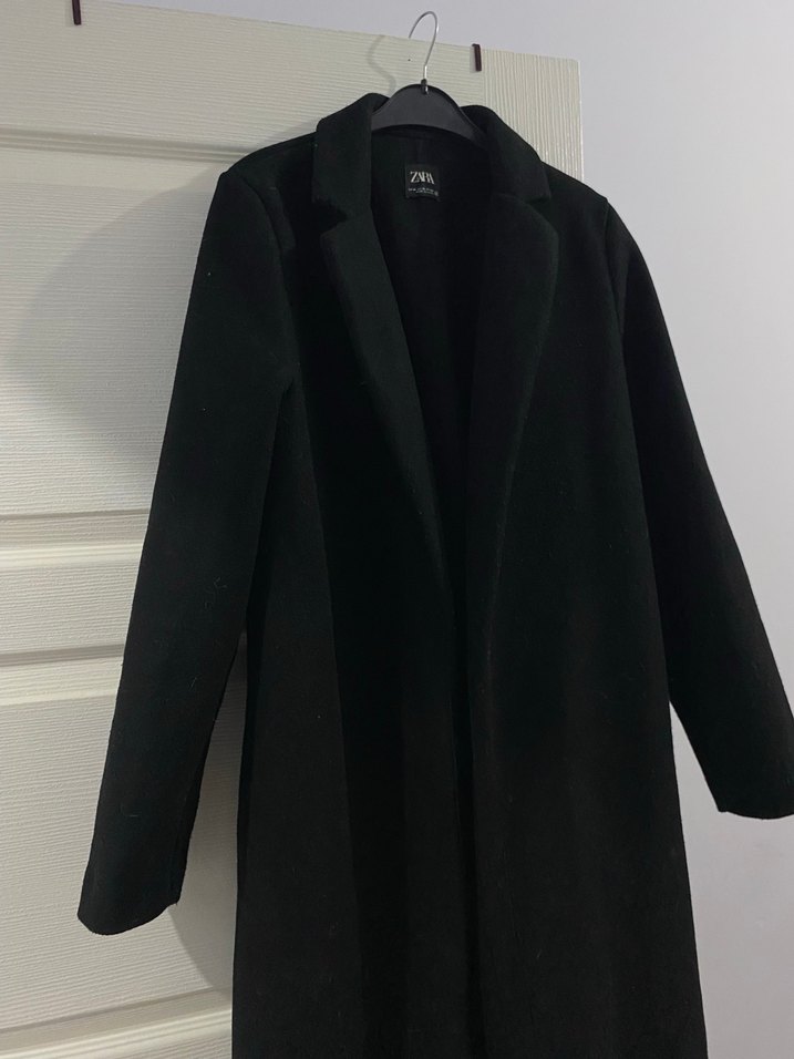 Siyah Uzun Klasik Kaban - Görsel 3