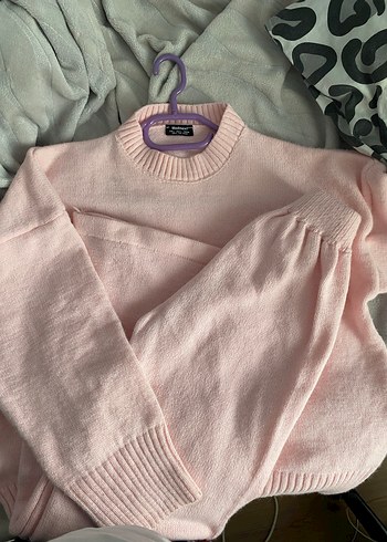 Pembe  Kadın Triko takım - Görsel 2