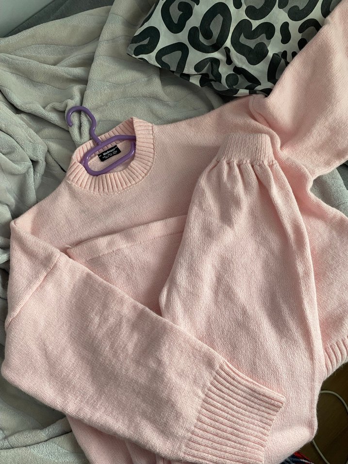 Pembe  Kadın Triko takım - Görsel 3