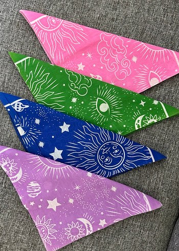 Renkli Payetli Bohem Kadın Fular - Görsel 2