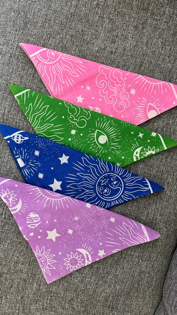 Renkli Payetli Bohem Kadın Fular - Görsel 2