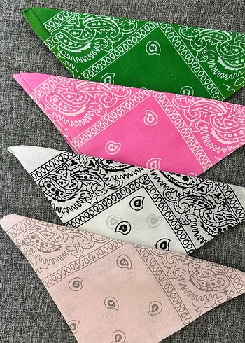 Renkli  Detaylı Kadın Fularlar - Görsel 3