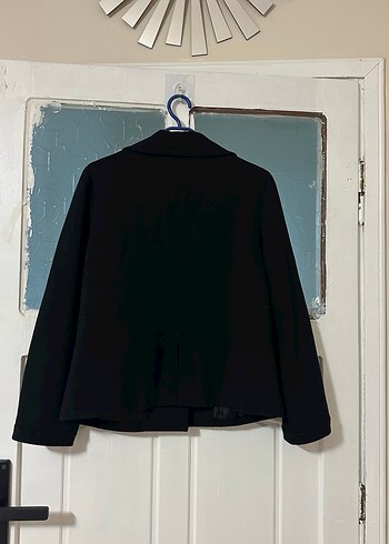 Düğmeli Siyah Kadın Ceket - Görsel 5