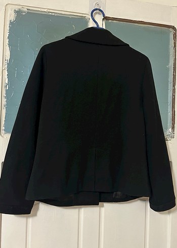 Düğmeli Siyah Kadın Ceket - Görsel 2