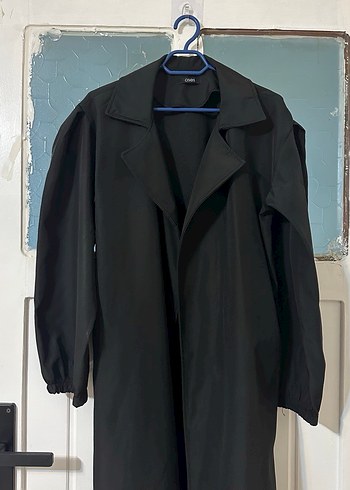 siyah trençkot - Görsel 2