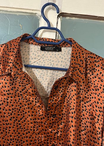 Düğmeli Uzun Kollu  Batik Gömlek - Görsel 3