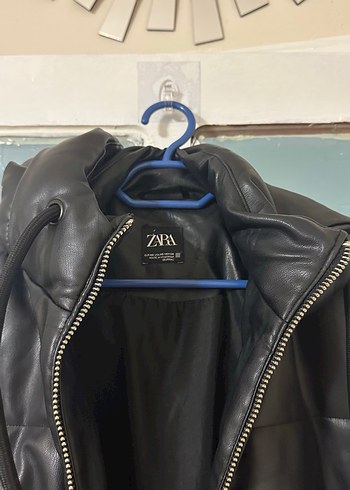 Siyah Deri mont - Görsel 3