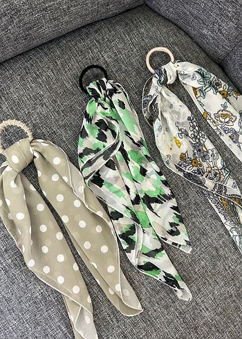 Bohem Çok Renkli Elastik Saç Aksesuarı - Görsel 2