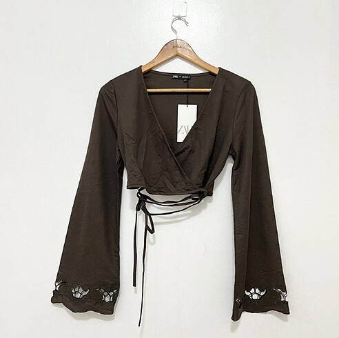 Zara zara crop bluz
