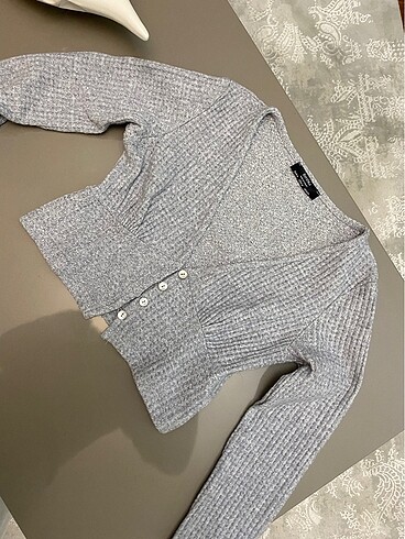 crop hırka-bluz