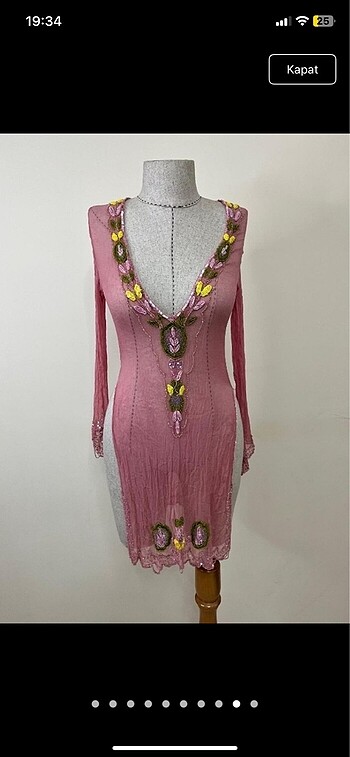 işlemeli pareo - Görsel 9