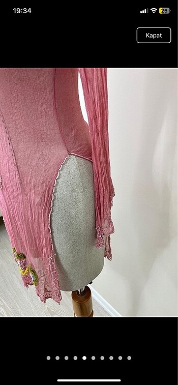 işlemeli pareo - Görsel 5