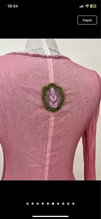 işlemeli pareo - Görsel 6