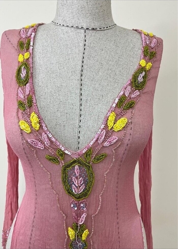 işlemeli pareo - Görsel 3