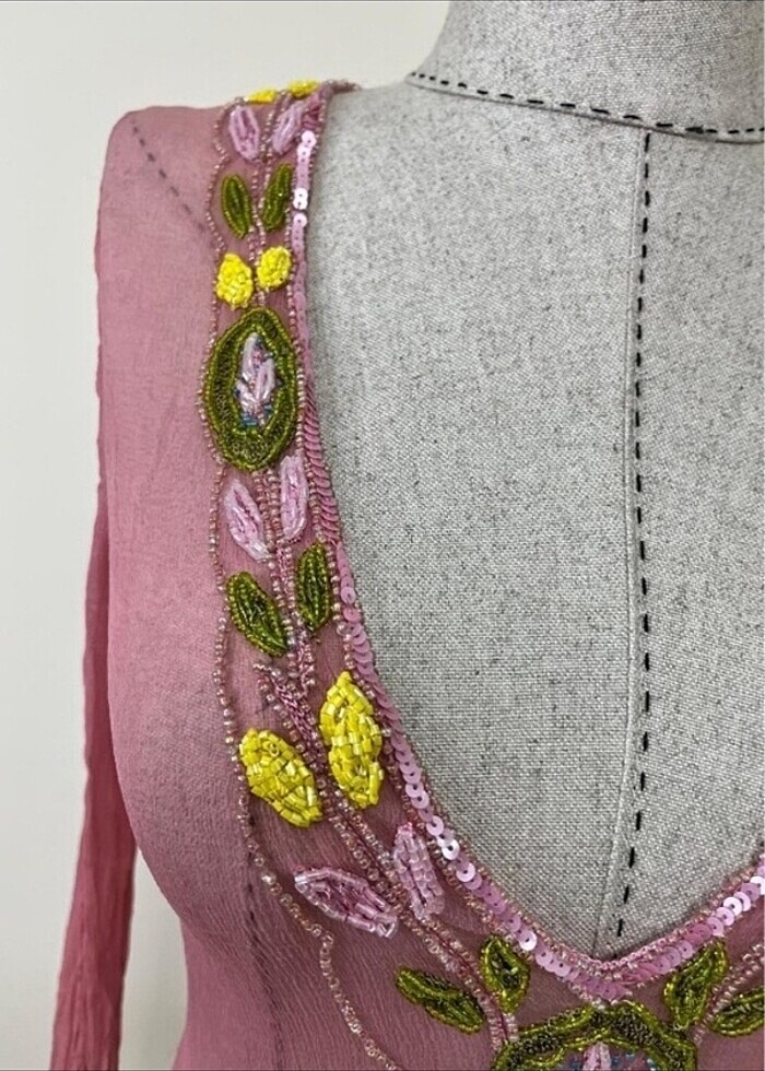 işlemeli pareo - Görsel 2