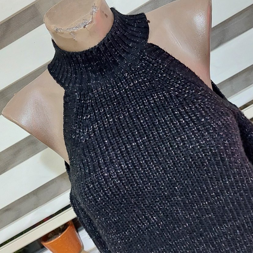 Adil ışık marka esnek simli triko kazak - Görsel 2