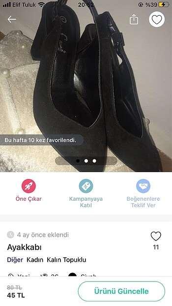Topuklu ayakkabı