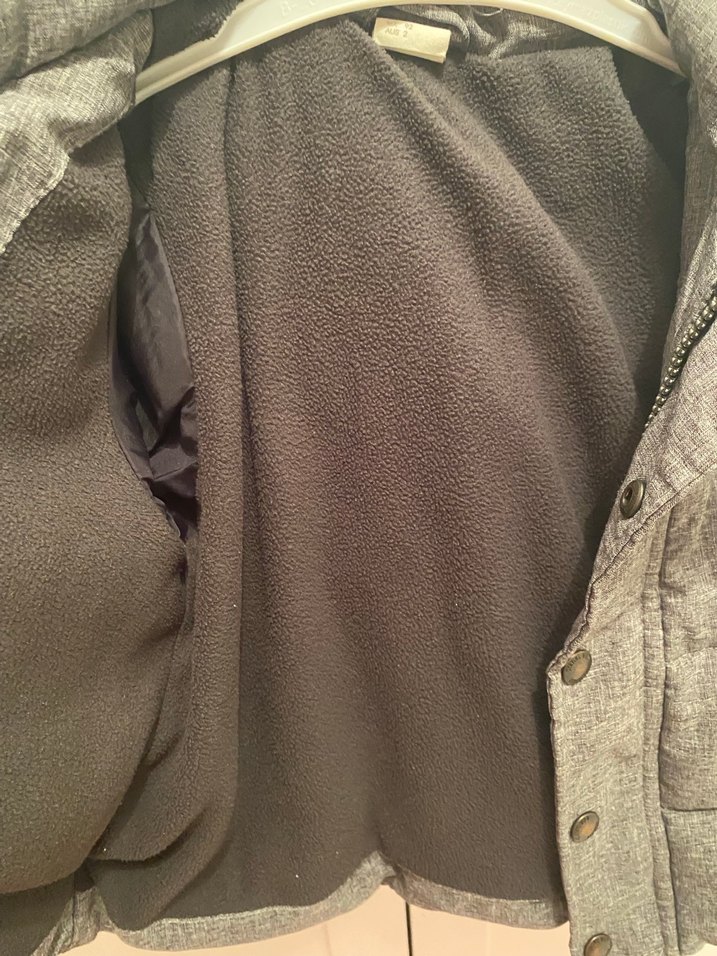 Gri Erkek Çocuk Mont - Görsel 4