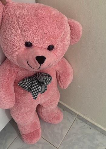 Pembe Peluş Ayıcık Oyuncak - Görsel 3