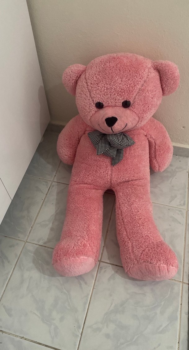 Pembe Peluş Ayıcık Oyuncak - Görsel 2