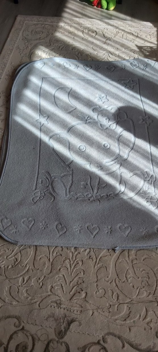 bebe mavisi  Baskılı Çocuk Battaniyesi - Görsel 5