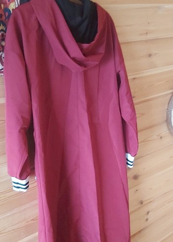 Bordo Kadın yagmurluk - Görsel 6