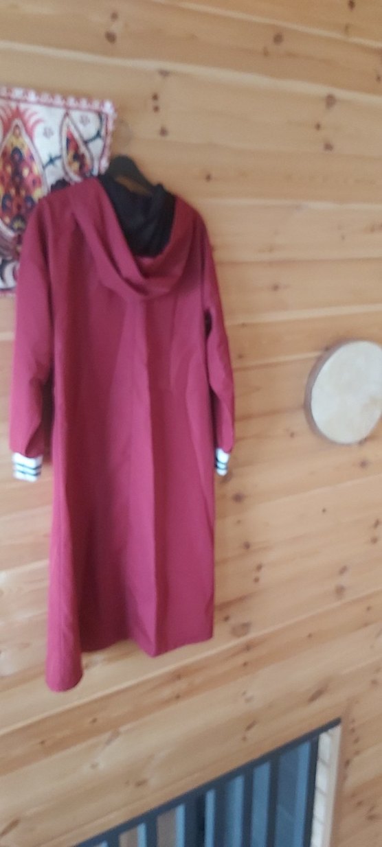 Bordo Kadın yagmurluk - Görsel 5