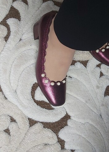 37 Beden bordo Renk Vintage ayakkabı