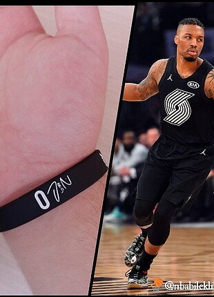 Damian Lillard İmzalı silikon bileklik