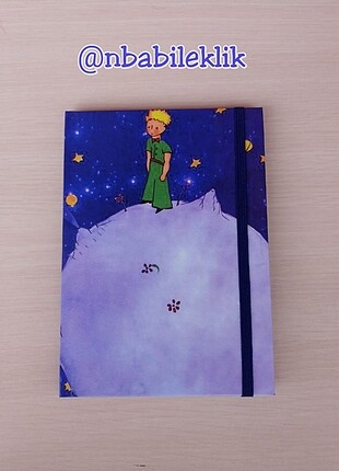 Beden Küçük Prens Tasarımlı Lastikli Defter