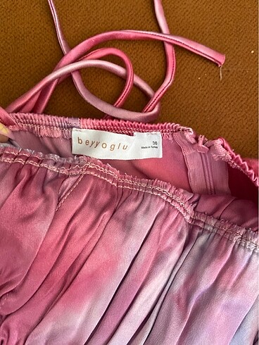 Zara beyyoglu saten elbise