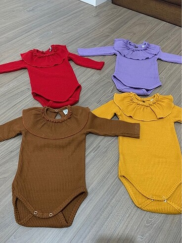 Arden kids fırfır yaka zıbın 3-6-9 ay uyumlu