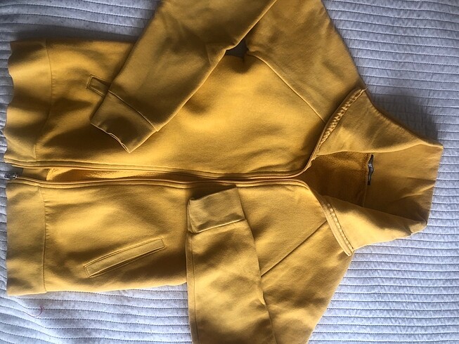 Diğer Hardal fermuarli sweatshirt