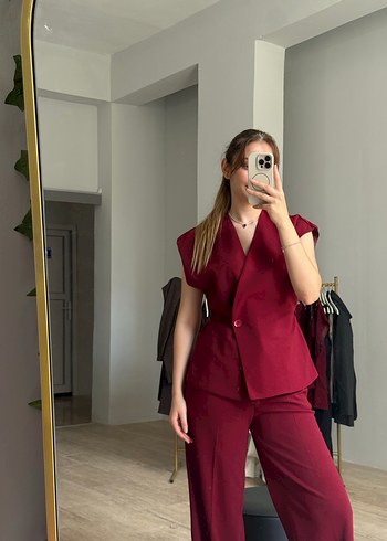 s Beden bordo Renk Bordo ikili takım