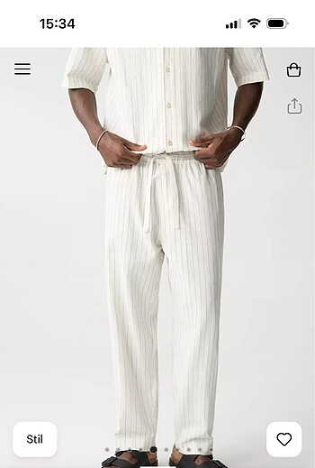 Pull and bear erkek Pantalon L