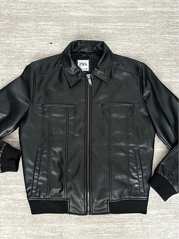 Zara Erkek Deri Ceket Premium XL