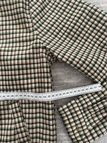 l Beden yeşil Renk Pull and Bear erkek Kareli Ceket