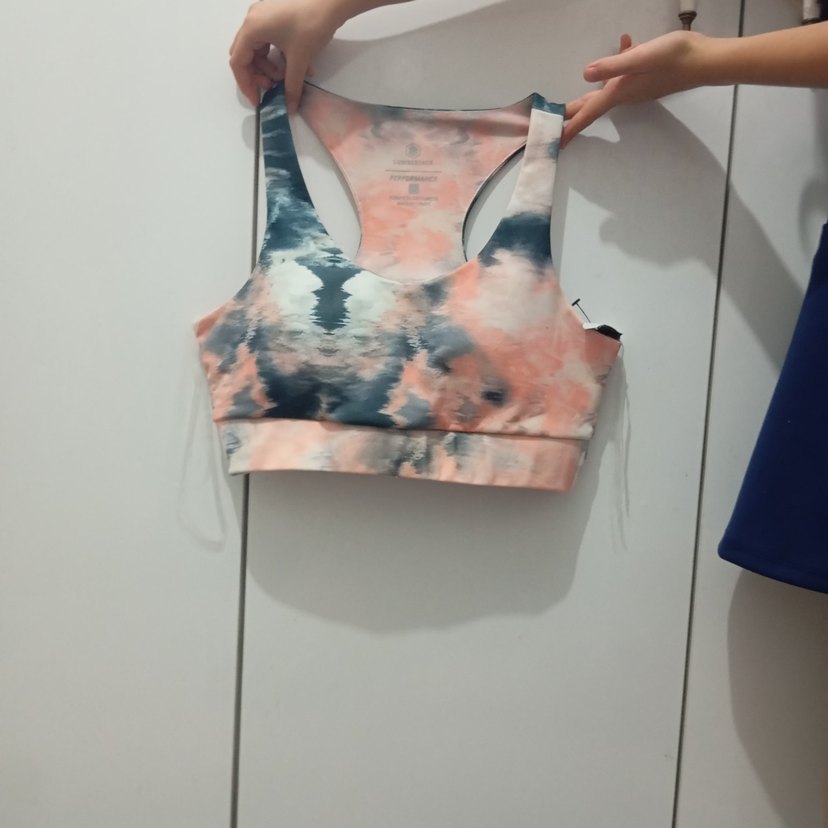 Pastel Renkli Tie-Dye Spor Sütyeni - Görsel 2