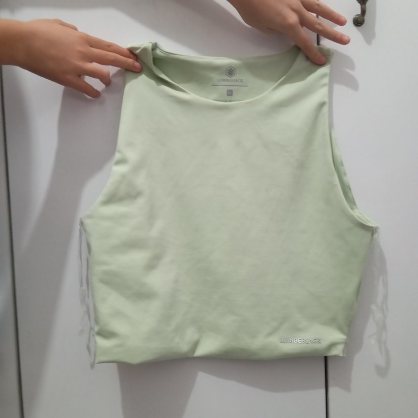 Yeşil Kadın Atlet, Kolsuz, Bisiklet Yaka - Görsel 3